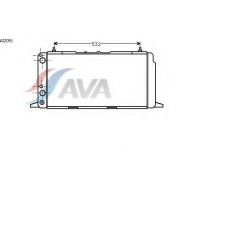 AI2091 AVA Радиатор, охлаждение двигателя
