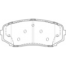 FD7517A NECTO Комплект тормозных колодок, дисковый тормоз