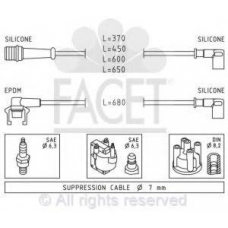 4.8539 FACET Комплект проводов зажигания