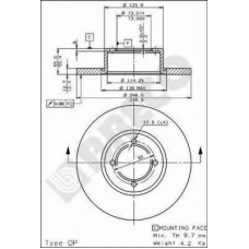 BS 7523 BRECO Тормозной диск