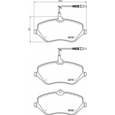 P 61 119 BREMBO Комплект тормозных колодок, дисковый тормоз