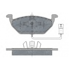 SP 136 PR SCT Комплект тормозных колодок, дисковый тормоз