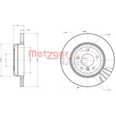 6110259 METZGER Тормозной диск