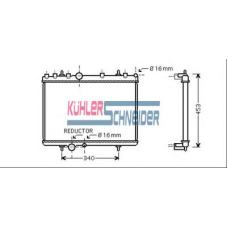 0700961 KUHLER SCHNEIDER Радиатор, охлаждение двигател