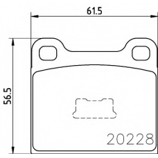 8DB 355 006-981 HELLA PAGID Комплект тормозных колодок, дисковый тормоз