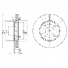 BG3694 DELPHI Тормозной диск