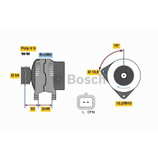 0 986 049 700 BOSCH Генератор