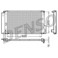 DRM50026 DENSO Радиатор, охлаждение двигателя