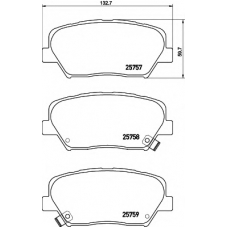 8DB 355 020-871 HELLA Комплект тормозных колодок, дисковый тормоз