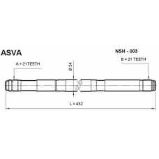 NSH-003 ASVA Приводной вал