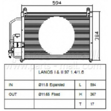 PXNCC-003 Parts mall Конденсатор, кондиционер