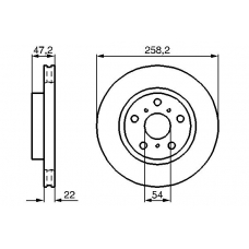 0 986 478 396 BOSCH Тормозной диск