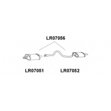 LR07056 VENEPORTE Глушитель выхлопных газов конечный