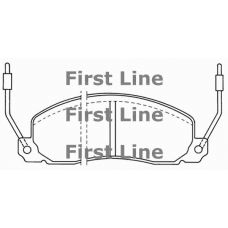 FBP3027 FIRST LINE Комплект тормозных колодок, дисковый тормоз