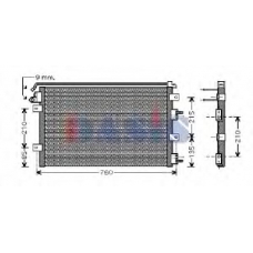 522009N AKS DASIS Конденсатор, кондиционер