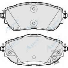 PAD1973 APEC Комплект тормозных колодок, дисковый тормоз