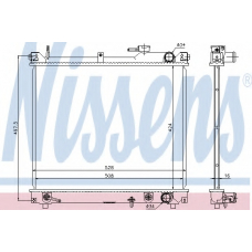 641757 NISSENS Радиатор, охлаждение двигателя