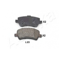 51-0L-L05 Ashika Комплект тормозных колодок, дисковый тормоз