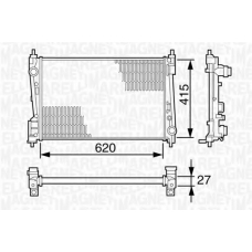 350213385000 MAGNETI MARELLI Радиатор, охлаждение двигателя