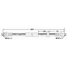 FBH6711 FIRST LINE Тормозной шланг