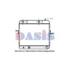 072050N AKS DASIS Радиатор, охлаждение двигателя