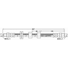 FBH6738 FIRST LINE Тормозной шланг