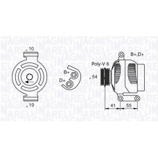 063377025010 MAGNETI MARELLI Генератор