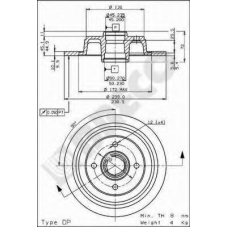 BS 7455 BRECO Тормозной диск