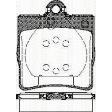8110 23018 TRISCAN Комплект тормозных колодок, дисковый тормоз