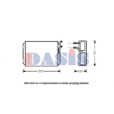 229000N AKS DASIS Теплообменник, отопление салона