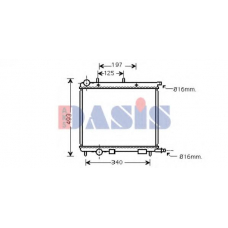 060056N AKS DASIS Радиатор, охлаждение двигателя