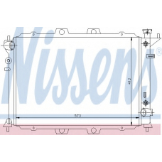 67003 NISSENS Радиатор, охлаждение двигателя