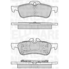 363916060331 MAGNETI MARELLI Комплект тормозных колодок, дисковый тормоз