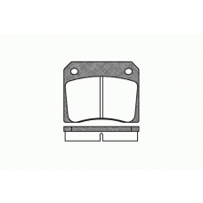 0036 00 KAWE Комплект тормозных колодок, дисковый тормоз