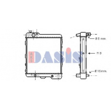 480090N AKS DASIS Радиатор, охлаждение двигателя