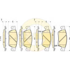 6135034 GIRLING Комплект тормозных колодок, дисковый тормоз