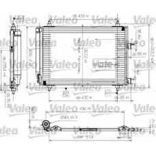 817524 VALEO Конденсатор, кондиционер