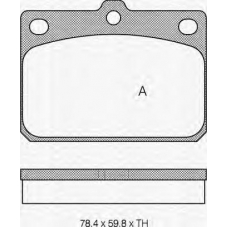 8110 10027 TRIDON Brake pads - front