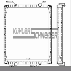 2902501 KUHLER SCHNEIDER Радиатор, охлаждение двигател