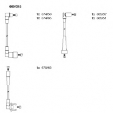 600/315 BREMI Комплект проводов зажигания