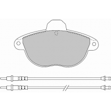 FD6647A NECTO Комплект тормозных колодок, дисковый тормоз