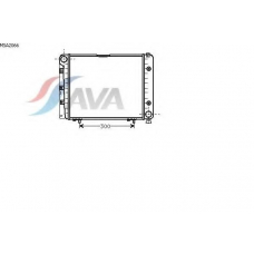 MSA2066 AVA Радиатор, охлаждение двигателя