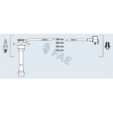 83588 FAE Комплект проводов зажигания