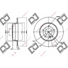 BD1138 DJ PARTS Тормозной диск