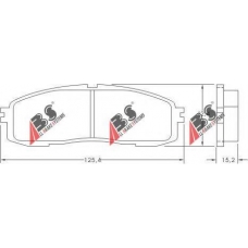36626 ABS Комплект тормозных колодок, дисковый тормоз
