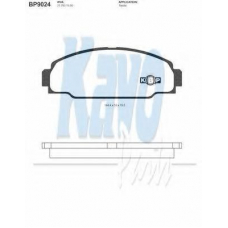 BP-9024 KAVO PARTS Комплект тормозных колодок, дисковый тормоз