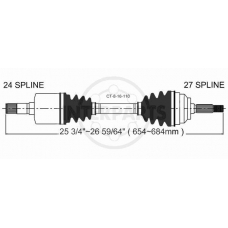 CT-8-16-110 InterParts Приводной вал