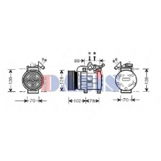 851364N AKS DASIS Компрессор, кондиционер
