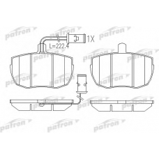 PBP829 PATRON Комплект тормозных колодок, дисковый тормоз