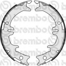 S 83 542 BREMBO Комплект тормозных колодок, стояночная тормозная с